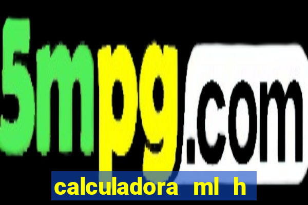 calculadora ml h para mcg kg min